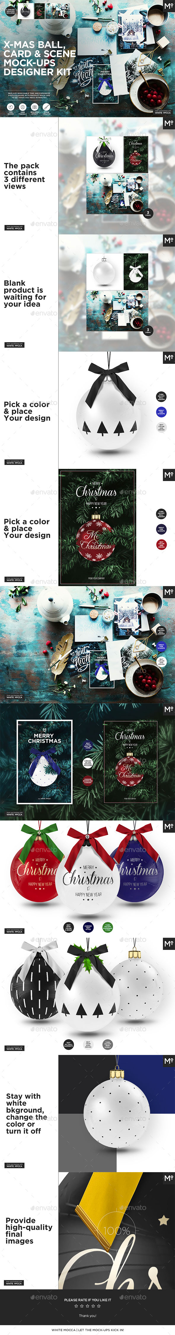 小咖下午茶：高品质的真实质感的圣诞节素材PSD下载
