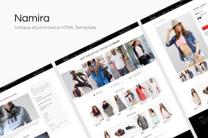 服装外贸电商网站HTML模板 Namira | Unique eCommerce HTML Template
