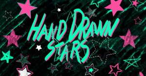 手绘多彩星星卡通动画视频AE模板 Hand Drawn Stars