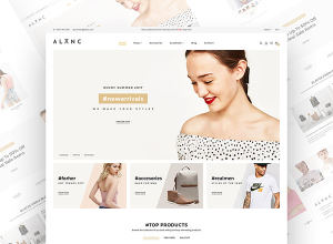 简约电子商务网站模版 Alanc eCommerce Theme Template