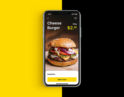 Mobile User Interface Design: Tasty Burger App