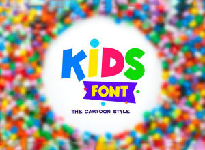可爱童真主题字体 Kids Font