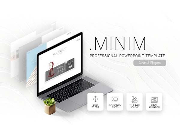 极简主义商业Mini Powerpoint模板下载