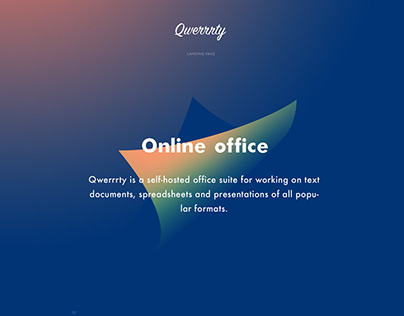 Qwerrrty Online Office – Landing Page
