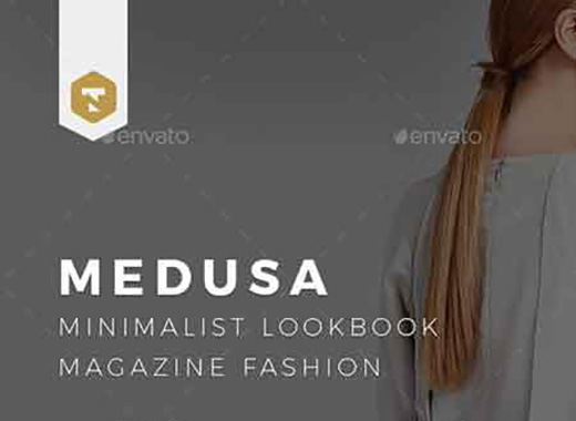 时尚的时装杂志模板下载[indd]–MEDUSA Lookbook Magazine Fashion