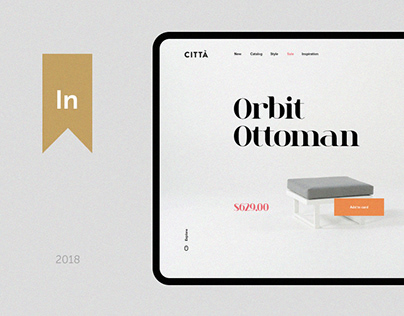Cittá | Furniture website concept