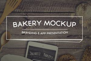 烘培品牌VI样机模板 Bakery Mockup