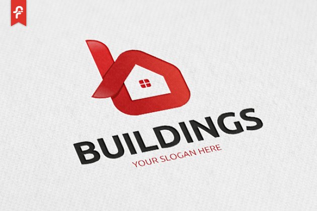 建筑房子主题Logo模板 Buildings Logo