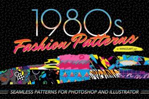 追忆1980s年代图案纹理 1980s Seamless Patterns