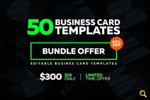 50张创意名片模板集合 50 Creative Business Card Bundle