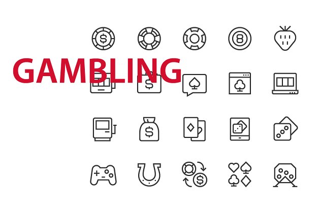 20枚游戏游戏机主题图标 20 Gambling UI icons