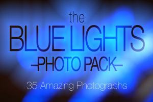 蓝色光点光线高清照片素材 Blue Lights Photo Pack