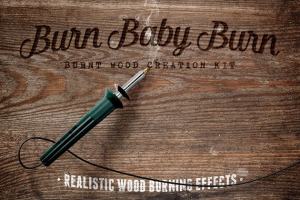 木板烧焦效果图层样式 Burn Baby Burn Woodburning FX Kit