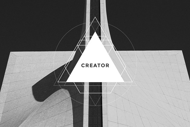 几何图形Banner&Logo设计素材包 Geometric Shapes Banner Logo Creator