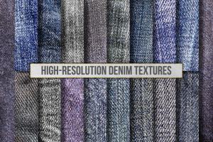 高清分辨率蓝色牛仔裤牛仔布纹理 High-Res Blue Jean Denim Textures