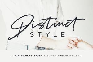 独特风格手写英文字体 Distinct Style Font Duo