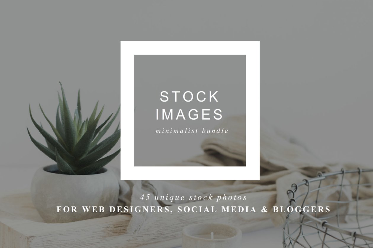 极简主义简约时尚照片样机模板 Stock Photo Bundle | Minimalist