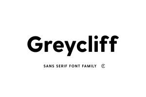 几何图形无衬线英文字体 Greycliff CF: geometric sans font