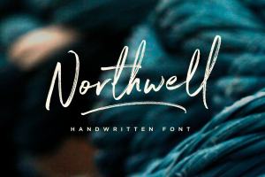 质朴手写英文字体 Northwell Font
