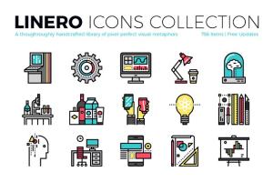 彩色线条概念图标合集 Linero Icons Collection