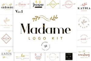 女性品牌Logo标志模板v1 Madame Logo Pack Vol. 1