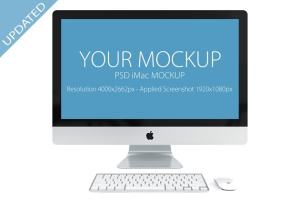 网站产品设计iMac样机展示模型 PSD  iMac mockup