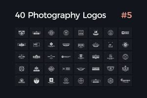 40个多用途影楼摄影Logo模板V.5 40 Photography Logos Vol. 5
