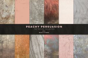 大理石木纹墙纸混合纹理合集 Peachy Persuasion Textured Graphics