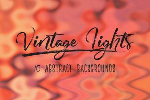 独特的复古灯光抽象背景 Vintage Lights: Abstract Backgrounds