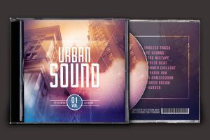 城市之音音乐CD封面模板 Urban Sound CD Cover Artwork