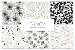 花式图案无缝纹理集 Fancy Seamless Patterns Set