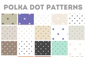 50种波点圆点纹理 50 Repeating Polka Dot Patterns