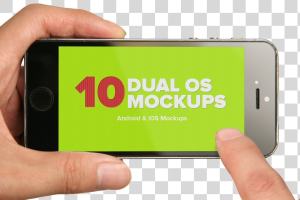 10款iOS&安卓手机样机 10 iOS and Android Mockups