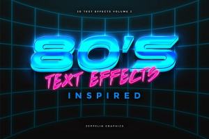 80年代文本图层样式 80s Text Effects
