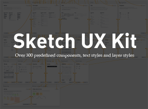 高度可定制的UI线框包 Wireframing UX Kit Sketch Freebie
