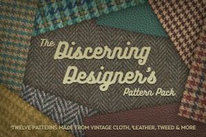 绅士着装材料纹理素材（皮革，粗花呢，绳子，棉花和毡瓦纹理） Discerning Designer’s Pattern Pack