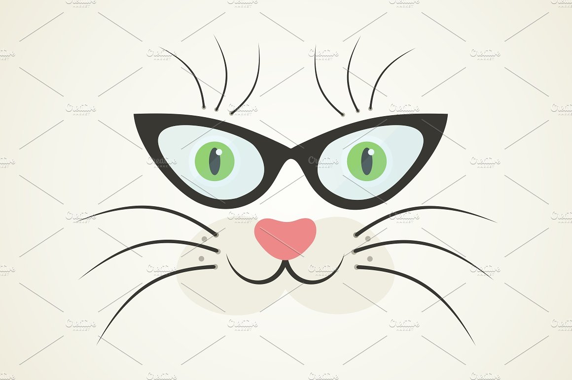 戴眼镜的猫图片素材-编号00796287-图行天下