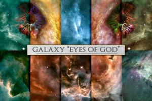 “上帝之眼”银河空间背景纹理 Galaxy Space Background, Eyes of God