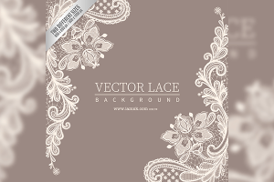 花边装饰背景 Ornamental lace background