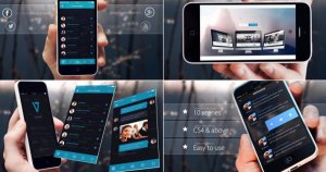 创意趣味手机App视频宣传AE特效模板 Elegant Phone App Promo