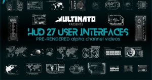 27款HUD动画界面设计视频素材合集 Hud 27 Interfaces