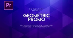 简洁现代几何图形开场视频特效PR模板 Geometric Promo