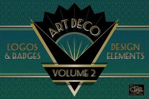 装饰艺术复古风格Logo模板 Art Deco Logos Templates