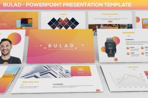 创意代理公司多用途企业简介PPT幻灯片演示模板 Bulad – Multipurpose Powerpoint Template