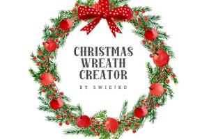 圣诞节花环装饰插画设计套装 Christmas Wreath Creator