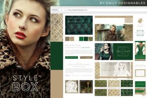 博客图形/网站设计样式箱 StyleBox Blog Graphics/Website Kit 3