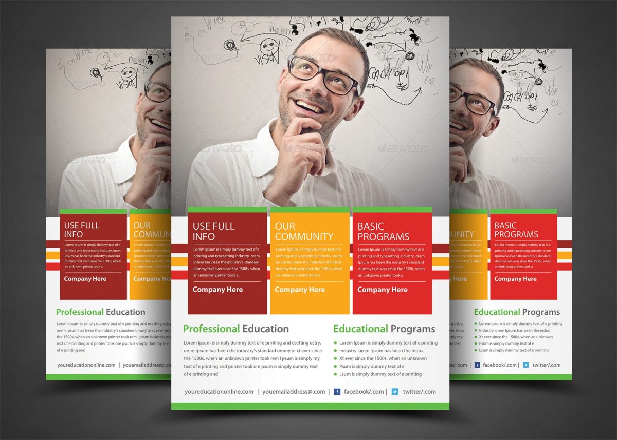 商业教育咨询通用传单模板 Business Planner Flyers Templates