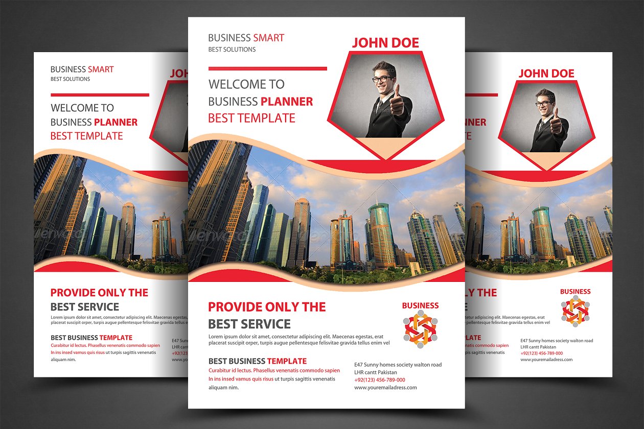 房地产活动海报设计模板 Corporate Business Flyer Template