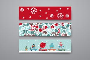 圣诞节日祝贺卡片制作素材 Merry Christmas Card Template