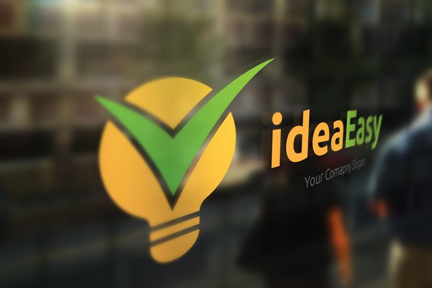 创意灵感主题 Logo 模板 Idea Easy Logo